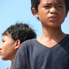 Due interpreti del film The Rainbow Troops (Laskar pelangi)