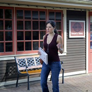 Elaine Cassidy nell'episodio Crackle della serie Harper's Island