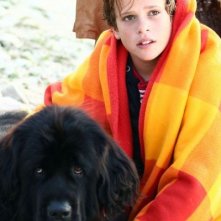 Brando Pacitto in una scena della fiction Al di là del lago