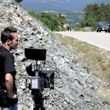 Daniele Bartoli sul set di IN THE MARKET