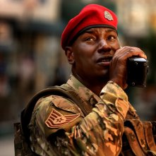 Tyrese Gibson in una scena del film Transformers