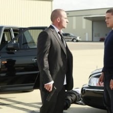 Wentworth Miller e Dominic Purcell in una scena dell'episodio Vs. di Prison Break