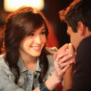 Kate Voegele in una scena dell'episodio A Kiss To Build A Dream On di One Tree Hill