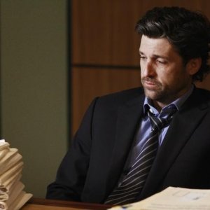 Patrick Dempsey in una scena dell'episodio I Will Follow You Into the Dark di Grey's Anatomy