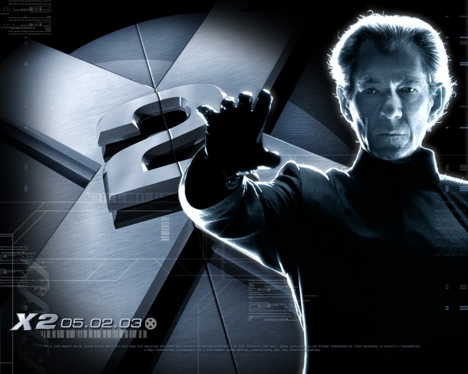 X-men 2:  wallpaper con Ian McKellen
