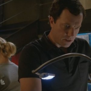 Adam Baldwin e Yvonne Starhovski nell'episodio 'Chuck Versus the Gravitron 'della seconda stagione di Chuck