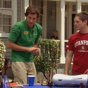 Chuck, ritratto da Zachary Levi in un momento dell'episodio Chuck Versus the Ex della seconda stagione di Chuck