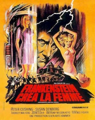 Locandina francese de La maledizione di Frankenstein