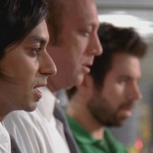 Vik Sahay, Scott Krinsky e Joshua Gomez nell'episodio 'Chuck versus the DeLorean' della serie tv Chuck