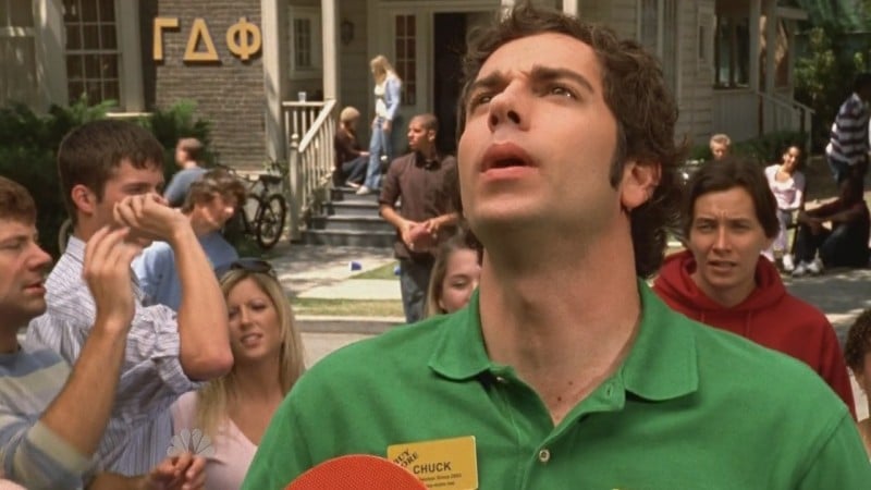 Zachary Levi in un momento dell'episodio Chuck Versus the Ex della seconda stagione di Chuck