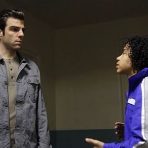 Zachary Quinto e Noah Gray-Cabey in una scena di I Am Sylar della terza stagione di Heroes