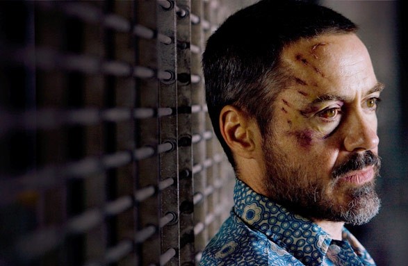 Robert Downey Jr. in una scena del film The Soloist