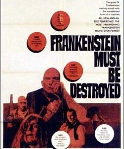 Locandina inglese del film Distruggete Frankenstein