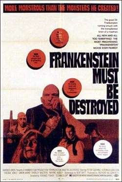 Locandina inglese del film Distruggete Frankenstein