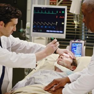 Patrick Dempsey in una scena dell'episodio Before and After di Grey's Anatomy
