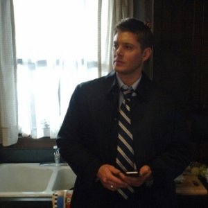 Jensen Ackles in una scena dell'episodio Jump the Shark di Supernatural