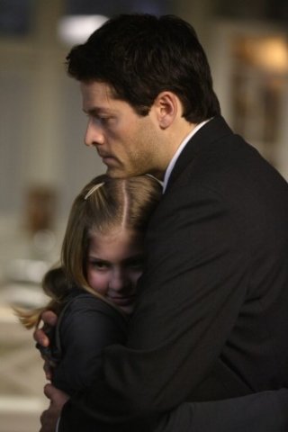 Misha Collins in un momento dell'episodio The Rapture di Supernatural