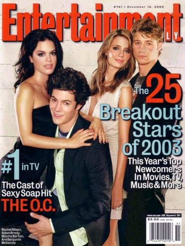 Il cast principale di The O.C su Entertainment del 2003