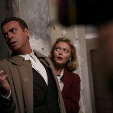 Massimo Ghini e Vittoria Belvedere in una scena della miniserie di Rai fiction su Enrico Mattei