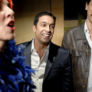 Pietro Taricone e Corrado Fortuna in un'immagine dell'episodio 'Maledetto tag' di FEISBUM! - Il film