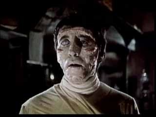 Christopher Lee è la creatura in La maschera di Frankenstein