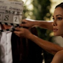 Manuela Arcuri sul set del film tv So che ritornerai