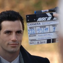 Antonio Cupo sul set di Carnera