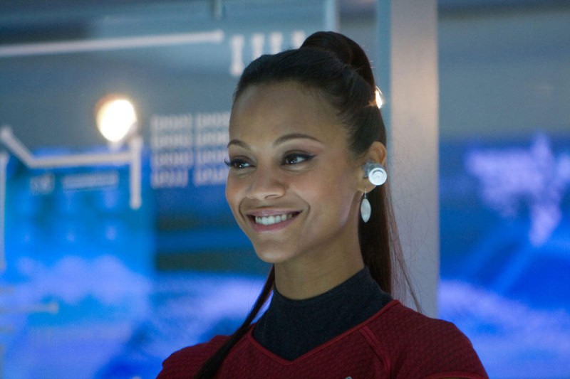 Primo piano di Zoe Saldana in Star Trek
