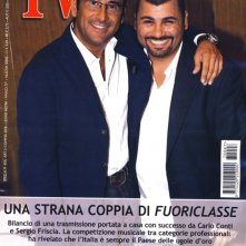 Sergio Friscia con Carlo Conti in copertina di