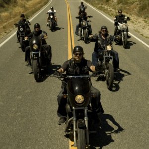 Un momento del pilot di Sons of Anarchy