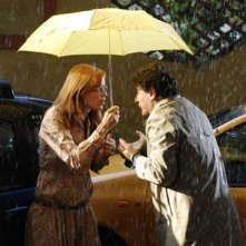 Claudia Pandolfi con Giorgio Tirabassi in una scena della prima stagione de I Liceali