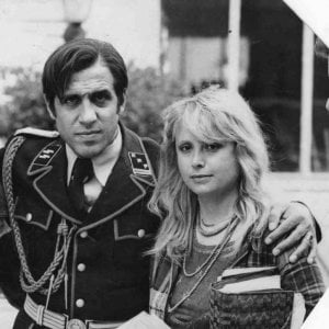 Evi Farinelli con Adriano Celentano