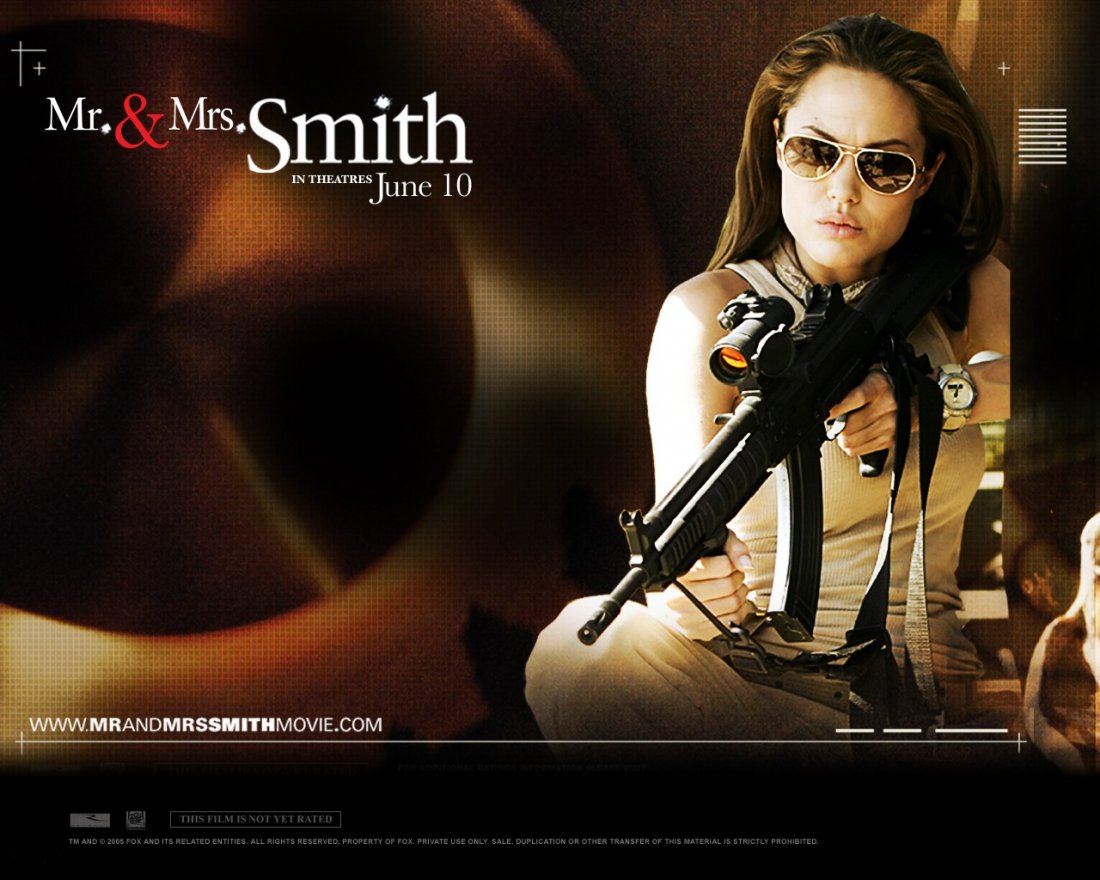Wallpaper Angelina Jolie Nel Film Mr And Mrs Smith 116324