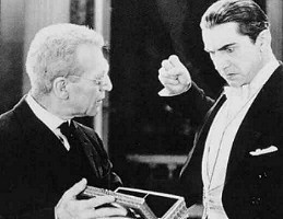 Bela Lugosi e Edward Van Sloan in una scena di Dracula