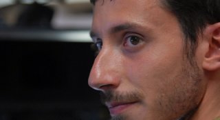 Michele Alhaique in un'immagine del film Polvere