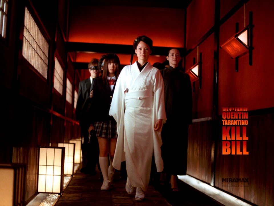 Un wallpaper di Lucy Liu e Chiaki Kuriyama per il film 'Kill Bill: Volume 1'