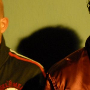 Gianmarco Tognazzi e Francesco Venditti in un'immagine del film Polvere