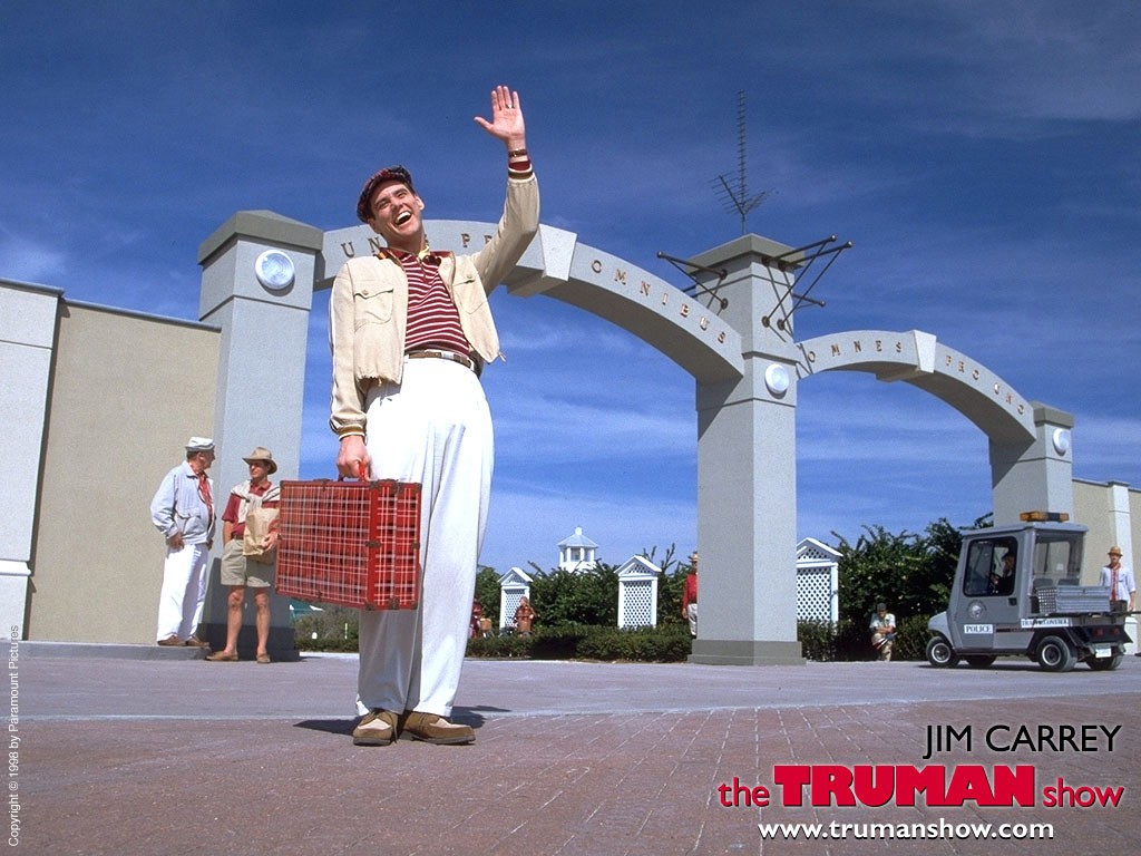 Un Wallpaper Di Jim Carrey Che Interpreta Truman Burbank Per Il The Truman Show 116622