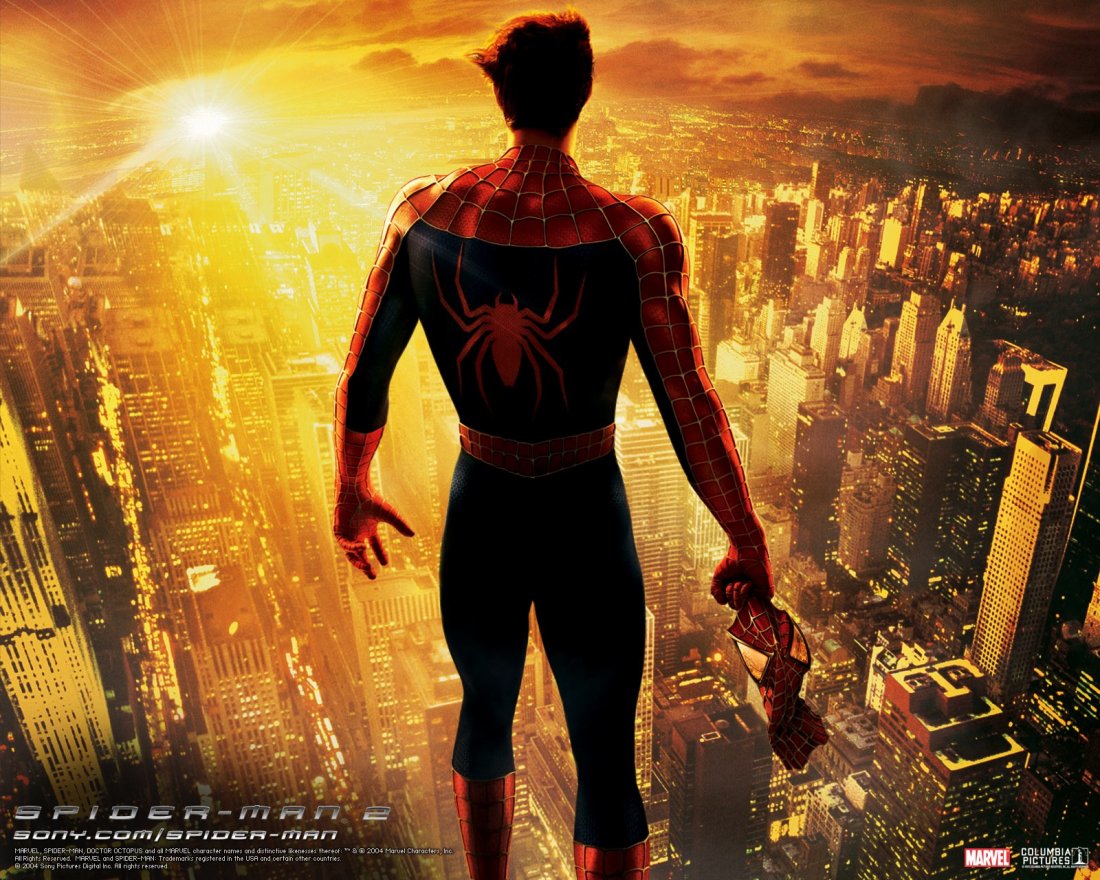 Un Wallpaper Di Spiderman Di Spalle Del Film Spider Man 2 116695