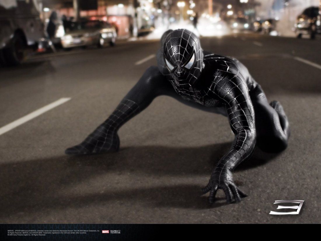 Un Wallpaper Di Spiderman Oscuro Nel Film Spider Man 3 116710