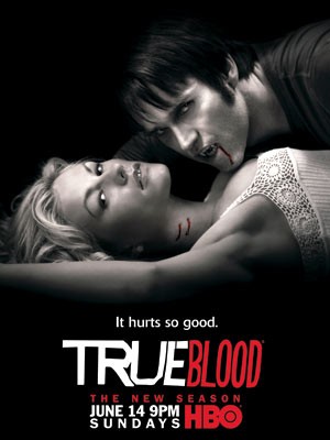 Il poster della seconda stagione della serie tv True Blood