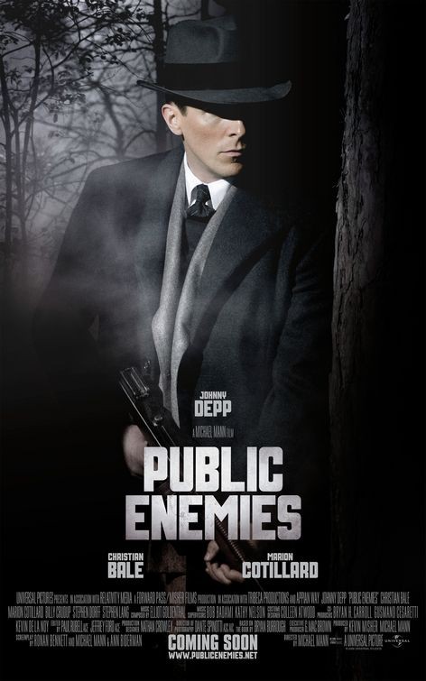 Character Poster Di Nemico Pubblico Public Enemies 2009 Con Christian Bale 116882