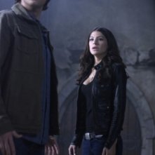 Jared Padalecki e Genevieve Cortese in un momento dell'episodio Lucifer Rising di Supernatural