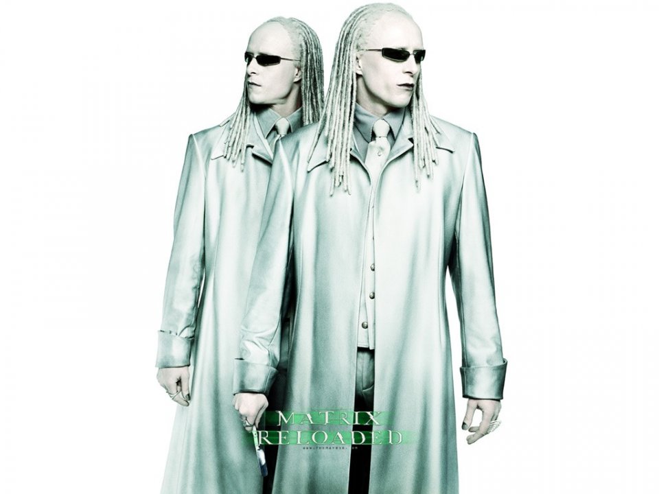 Wallpaper: Adrian e Neil Rayment sono i gemelli albini nel film 'Matrix Reloaded'