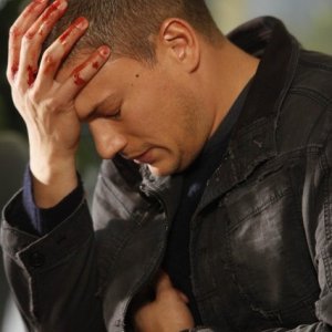 Wentworth Miller in una scena dell'episodio Killing Your Number di Prison Break