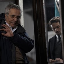 Il regista Marco Bellocchio sul set del film Vincere