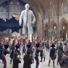 L'enorme statua di Abramo Lincoln in una scena del film Una notte al museo 2: la fuga.