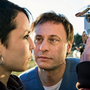 Noomi Rapace e Michael Nyqvist in una scena del film Uomini che odiano le donne