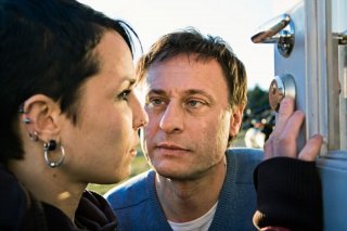 Noomi Rapace e Michael Nyqvist in una scena del film Uomini che odiano le donne