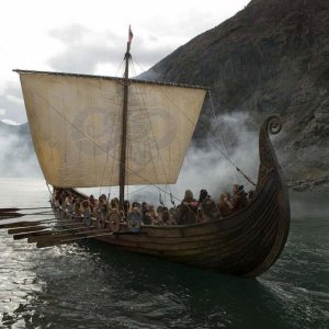 Una scena del film Outlander